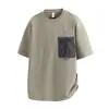 Ropa de Hombre Berlin Camiseta para Hombre 85 Top Bolsillo Control de Precios Holgado Verano Casual Nuevo Manga Corta Negro No
