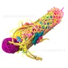 Brinquedo para Pássaro brinquedo para papagaio brinquedo de arame para papagaio brinquedo de escalada de bambu bola de vime brinquedo para morder 40g