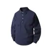 Camisa Pulôver Masculina Nova de Primavera e Verão com Textura Falsa e Pregas, Jaqueta de Corte Amplo, Tendência de Moda Masculina Versátil