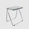Mesa plegable transparente de moda para el hogar mesa acrílico plástico cristal foto Mesa escritorio de restaurante una generación de pelo
