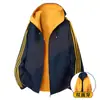 Chaqueta con capucha de tres rayas reversible, estilo nuevo, para hombre y mujer, chaqueta casual para deportes al aire libre en primavera y otoño, abrigo talla grande