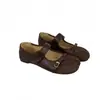 2026 Verão Novos Sapatos Doces Mary Jane Bico Dividido Sola Grossa Patchwork Sapatos Individuais Femininos Fivela de Couro Casual Salto Baixo Sapatos Individuais