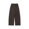 Moda otoñal nueva versátil antiarrugas cintura alta adelgazantes pantalones globo casuales de pierna recta pantalones para mujer