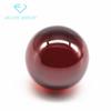 Direto da fábrica luz talão bola granada vermelho zircão pedra nua perfurada perfurada contas redondas soltas pulseira de pedra branca cz