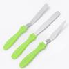 Juego de espátulas de tres piezas Cuchillo desmoldador de pasteles Juego de raspadores de 3 piezas Cuchillo alisador de acero inoxidable Herramientas para hornear Horneado de rollo de pastel