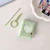 Mini Álbum de Fotos con Lazo Hisocute, Álbum de Almacenamiento Mini de Pegatinas de 2 pulgadas, Exhibidor de Tarjetas tipo Abanico, Adorno para Colgar