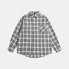 Camisa de manga larga a cuadros de marca de moda retro estilo americano Ru Meng para hombres y mujeres, abrigo holgado de gran tamaño con diseño que combina con todo y con estilo.