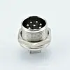 Enchufe de aviación roscado extendido de una muesca Conector enchufe de enchufe de socket roscado macho Gx16 Socket de 2 a 10 núcleos