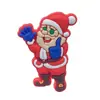 Série de Natal Quente Transfronteiriça Desenho Animado Acessórios DIY Sapato com Furo Fivela de Flor para Sapato Acessórios de Sapato de Borracha Macia Removíveis