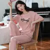 Fabricantes diretos novo pijama verão feminino conjunto lazer roupa de casa 32 justo 100 algodão 150 gramas