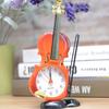 Reloj Creativo de Violín Exquisito Regalo Relojes Reloj Despertador para Habitación Infantil
