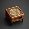 Fogareiro Quente de Noz para Chá Fogareiro Quente para Chá Bule de Chá com Flores Fogareiro para Preparo de Chá com Vela Fogareiro de Aquecimento Utensílio para Preparo de Chá de Laranja Torrada Hotel Restaurante