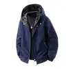 Chaqueta Ola Talla Grande para Hombre Primavera y Otoño Marca de Moda Holgada Casual con Capucha Moderna Simple Moda Versátil