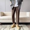 Pantalones de Verano para Hombre Estilo Japonés Simple Rectos Sueltos Combinan con Todo Estilo Coreano Modernos Retro Casuales