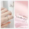 Anillo de Plata para Mujer Sentido del Diseño Nicho Simple ins Moderno 2022 Celebridad de Internet de Moda Personalizado Ajustable Anillo para Dedo Índice