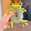 Faixa de Cabelo de Urso de Pelúcia Desenho Animado Fofo Que Não Machuca o Cabelo, Elástico de Cabelo Infantil, Corda de Cabelo Estilo Coreano, Bolsa com Elástico para Cuidados com o Couro Cabeludo