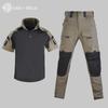 Traje de Rana Hanye para Exteriores Traje de Entrenamiento de Combate Conjunto de Traje de Camuflaje Armadura de Dragón Traje de Rana Manga Corta Táctica Transpirable Resistente al Desgaste Camiseta