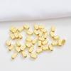 Cuentas cuadradas envueltas en oro de 14 quilates que preservan el color, lote brillante, cuentas espaciadoras angulares, pulsera, collar, cuentas sueltas, material de bricolaje, accesorios de cuentas hechos a mano