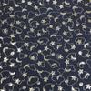 Denim bordado jacquard lantejou estrela contas crescente suspensórios de designer em jeans tecido de jaqueta jeans