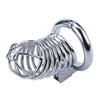 Metal castidade bloqueio aço inoxidável suprimentos adultos masculino CB pênis bloqueio JJ contenção pênis gaiola atacado geração cabelo