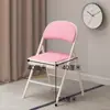Silla plegable mediana-alta 35cm para adulto, silla con respaldo para el hogar, silla de estudio para estudiante, asiento portátil para oficina, taburete pequeño, silla de comedor