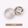 Botones Curvos de Malla Fina con Doble Patrón Estilo Chanel para Abrigos, Ropa, Gabardina, Suéter, Prendas de Punto, Botones Metálicos