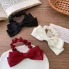 Diadema Negra con Lazo para Mujer Accesorios para el Cabello Bajo Bola Estilo Nuevo 2025 Lazo Pequeño Fragante para Cola de Caballo Cuerda para el Cabello Tocado