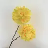 Flores Artificiales de Alta Gama, Hortensia Doble Realista, Arreglo Floral para Pasillo de Boda Humedecido a Mano, Accesorios para Fotografía, Flores Falsas
