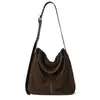 Bolso de Cuero Genuino Septiembre para Mujer 2026 Bolso de Nuevo Estilo Estilo Coreano Bolso de Hombro Único Bolso Cruzado Versátil de Gran Capacidad Esmerilado Bolso para Viajes Diarios