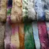 900g Imitación Piel de Conejo Tie-dye Colorido Gradiente Piel de Conejo Tie-dye 15 Piel Conejo Visón Felpa Terciopelo Teñido