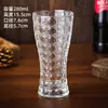 Nueva Taza de Cerveza de Vidrio Grabada de Moda para Uso en Casa, Taza de Cerveza Artesanal de Alto Valor Estético, Taza de Cerveza Personalizada de Cintura Delgada