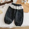Calças femininas para usar no outono, novo estilo 2026, calças compridas casuais super fofas e da moda para bebês, calças de moletom infantis estilo coreano para o outono