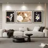 Galeria de Arte Qiao Jia Impressão Artística Giclée de um Leopardo em um Grande Estilo Vintage para Sala de Estar Pintura Decorativa, Arte para Pendurar na Parede de Fundo do Sofá
