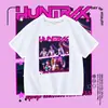 Camiseta de manga corta para comercio exterior transfronterizo, Cazadores de Demonios, para hombres, mujeres y niños, camiseta versátil de media manga