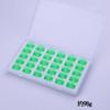 Bobina de Máquina de Coser Doméstica en Caja 2518P Bobina de Plástico Transparente de Colores Carrete de Hilo de 9 Colores Bobina Doméstica