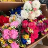 Ramo de Crisantemos Dalia de 17 Cabezas para el Festival Qingming, Flores Artificiales para Ofrendas en Tumbas, Flores de Seda al por Mayor, Venta Directa del Fabricante, Flores Realistas