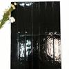 Superfície de onda côncava-convexa de luz brilhante totalmente cerâmica 75x300 azulejo de cerâmica de comprimento jato de tinta de cor pura cozinha banheiro restaurante azulejo de parede