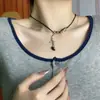 Colar com Pingente de Cobra em Espiral Cruzado para Menina Quente Corrente Dupla Empilhada Corrente de Clavícula Tendência Corrente de Suéter Acessórios