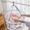 Cesto de roupa suja de malha dobrável, de tamanho grande e dupla camada, com bordas reforçadas, adequado para secar roupas, suéteres e roupas íntimas.; um produto doméstico fabricado por uma fábrica