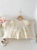 Vestido Bebê Verão Fofo Estilo Coreano Menina Bebê Estilo Ocidental Vestido de Renda Bordado Vestido Doce de Princesa Menina