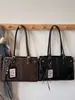 Bolsa de Tote Grande Capacidad Estilo Coreano Retro Transfronteriza para Mujer Nueva Moda Otoño/Invierno 2026 Versátil para Viajes Cotidianos Bolso de Hombro Simple