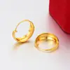 Xuping Joyería de Moda Aleación de Cobre Chapado en Oro de 24 Quilates Pendientes de Aro Grabados Estilo Lujo Ligero Pendientes Imitación Oro Personalizables