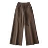 Otoño e invierno 2023 Nuevo ins danza casual pantalones de chándal cintura alta cordón drapeado adelgazante suelto pantalones de pierna ancha