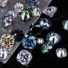 Moissanita en forma de diamante desnudo de 4,5 x 4,5 mm, cojín cuadrado grueso en forma de almohada, joyería de diamantes de colores con piedra, venta al por mayor