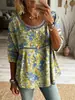 2026 Nova Moda Europeia e Americana Feminina Estilo Transfronteiriço Único Casual Patchwork Renda Gola Redonda Top Vintage para Verão