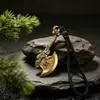 Artesanato de Machadinha de Bronze da Sorte Cabeça de Dragão, Chaveiro de Latão Vintage, Pingente de Bolsa, Acessórios Culturais Criativos, Direto da Fábrica
