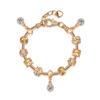 Pulsera Étnica de Amazon DIY con Cuentas Pulsera Dorada Hecha a Mano Estilo Viaje Vacaciones Joyería Regalo de Vacaciones