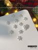Enfeites de unha de floco de neve de natal, liga de ouro e prata, diamante, luz de flash requintada, ornamentos de armadura de luxo para uso no atacado