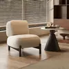 Sofá Casual Estilo Creme Mediterrâneo Designer Sala de Estar Pousada Cadeira Individual Nórdica Varanda Celebridade da Internet Pessoa Preguiçosa Sofá Pequeno