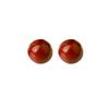 Brincos Redondos Ancora Vermelho, Tarraxas Estilo Hong Kong, Brincos de Luxo de Alto Padrão Estilo Nicho, Cor Tendência Ancora Vermelho